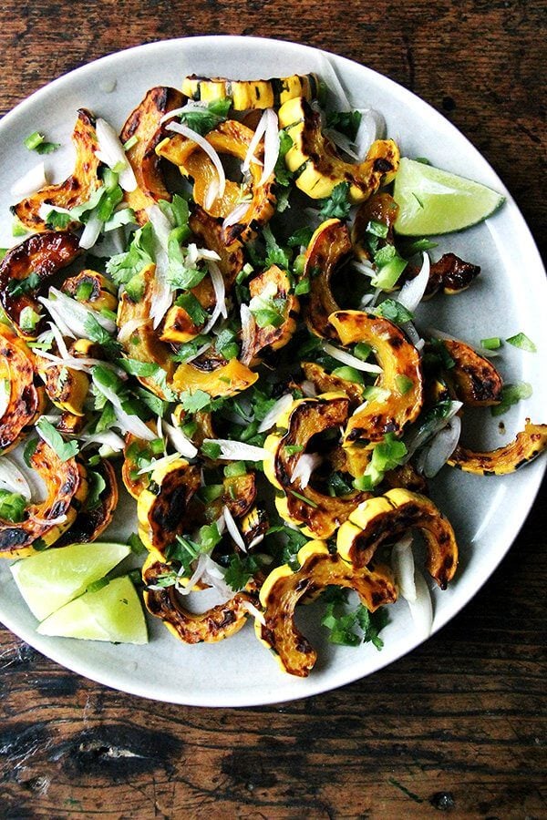 roasted delicata squash chilies lime cilantro - Article 1